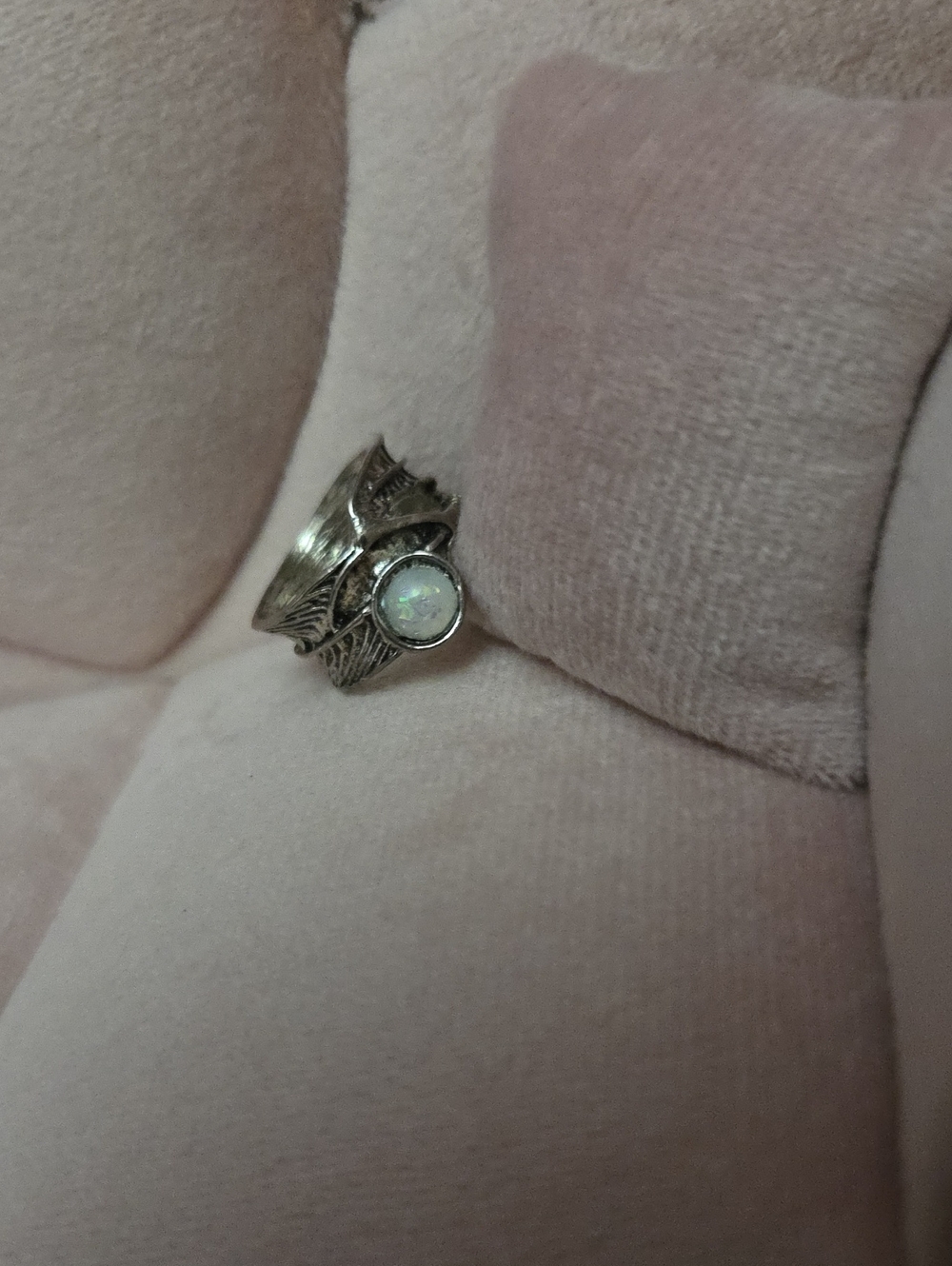 Opal Accent Silver Ring - Size 4.5 Women Jewelry NWOT